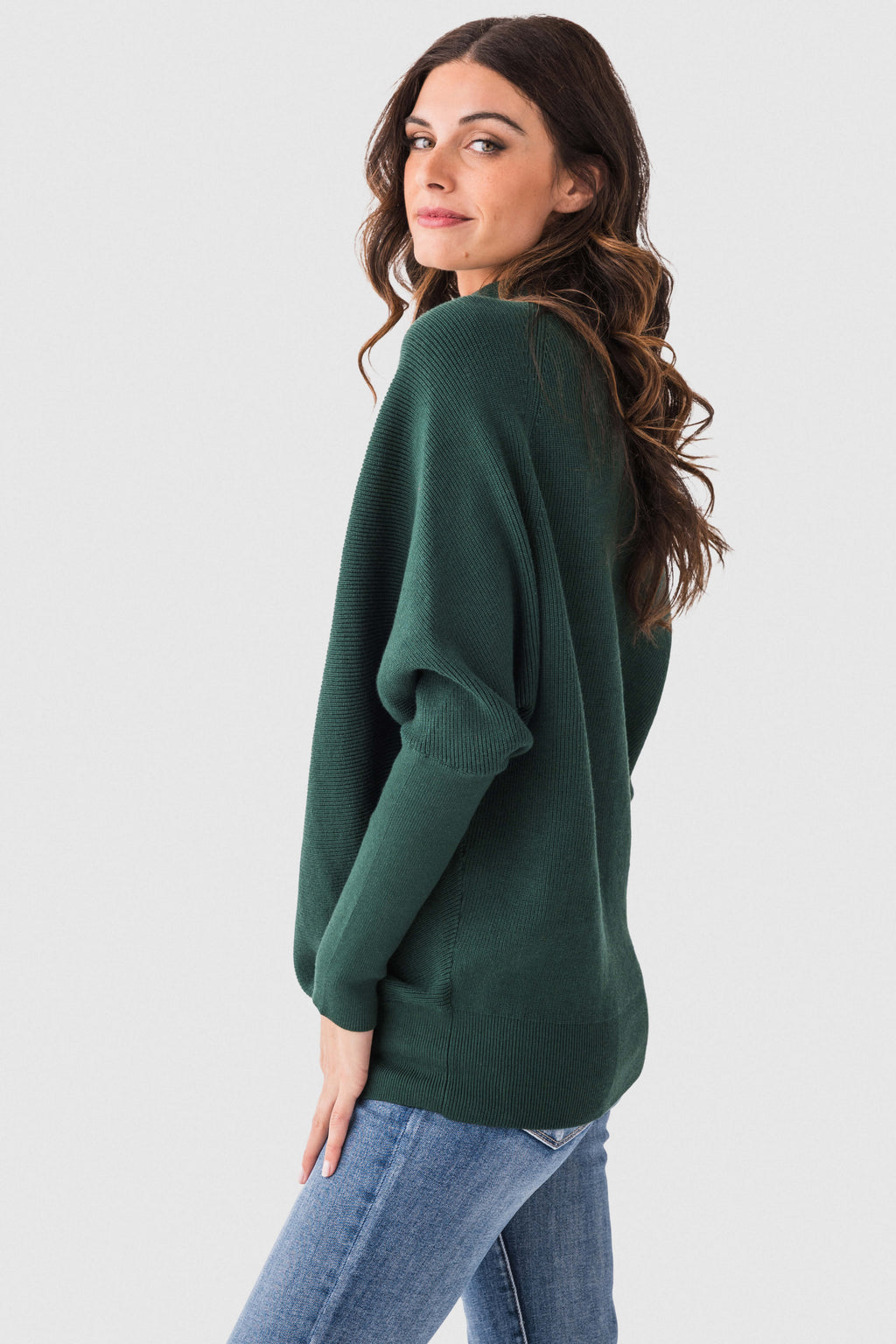 Blu Ivy Slouch Neck Dolman Pullover