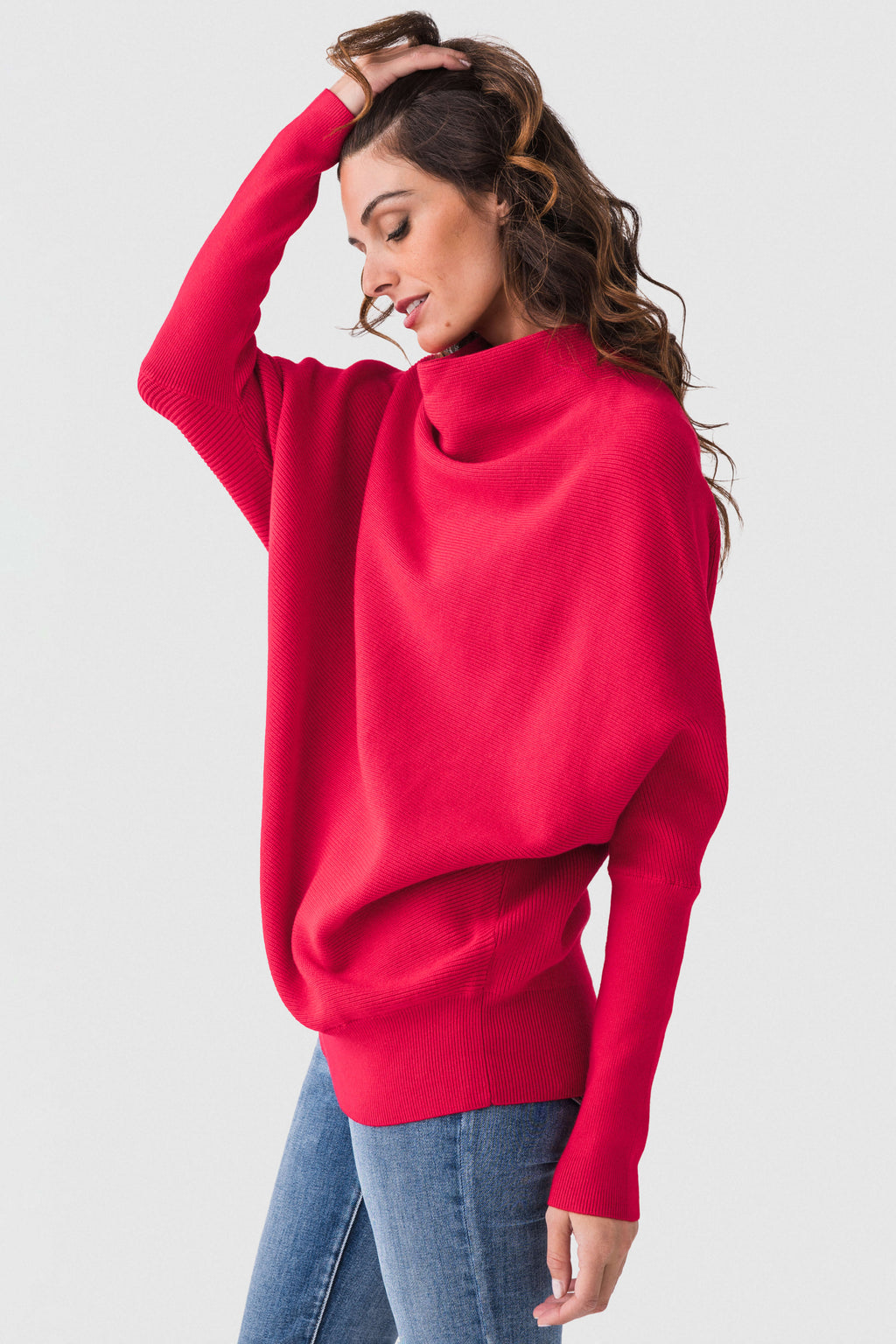 Blu Ivy Slouch Neck Dolman Pullover
