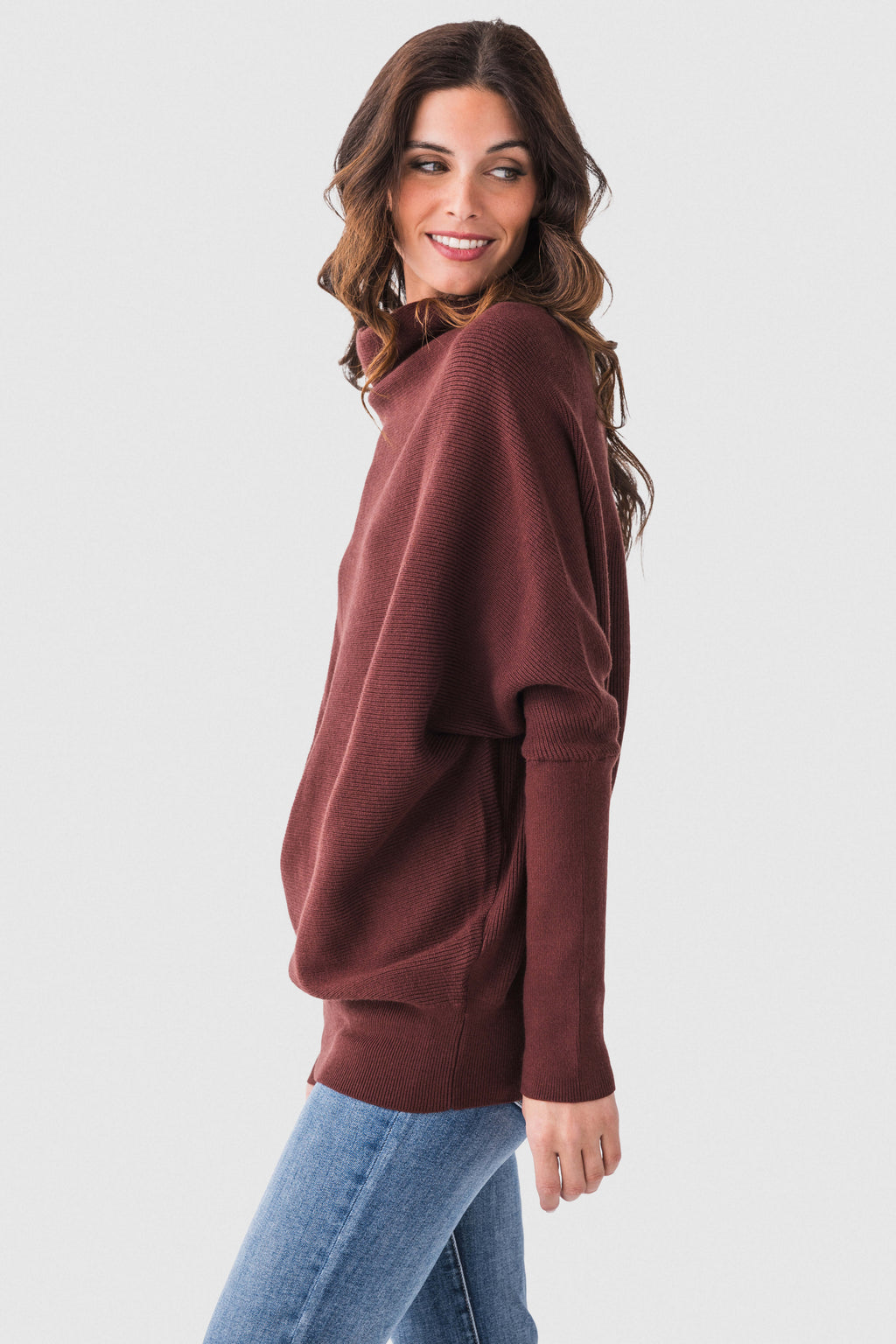 Blu Ivy Slouch Neck Dolman Pullover