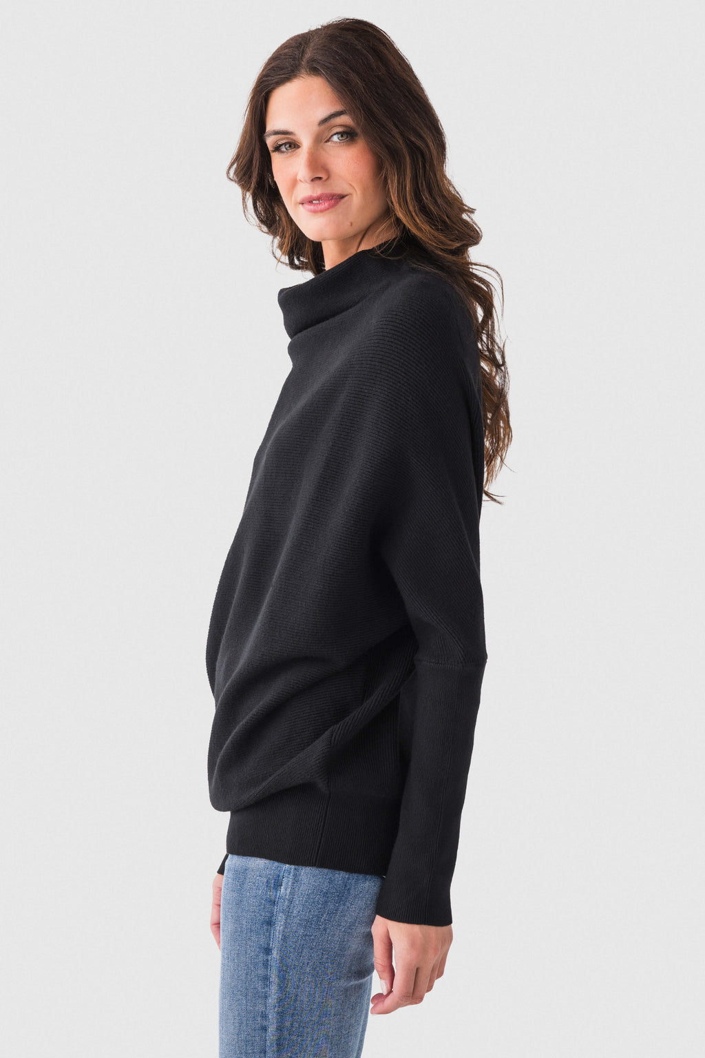 Blu Ivy Slouch Neck Dolman Pullover