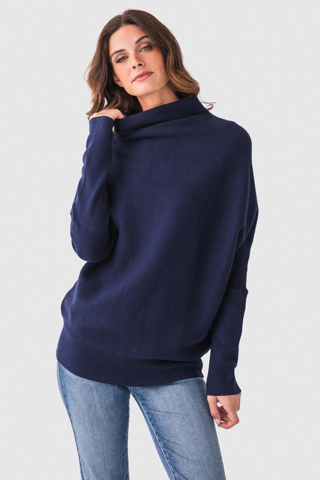 Blu Ivy Slouch Neck Dolman Pullover