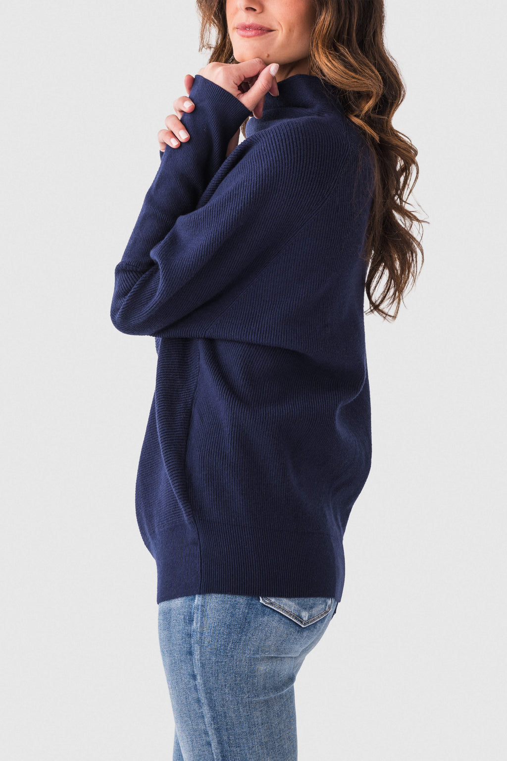 Blu Ivy Slouch Neck Dolman Pullover