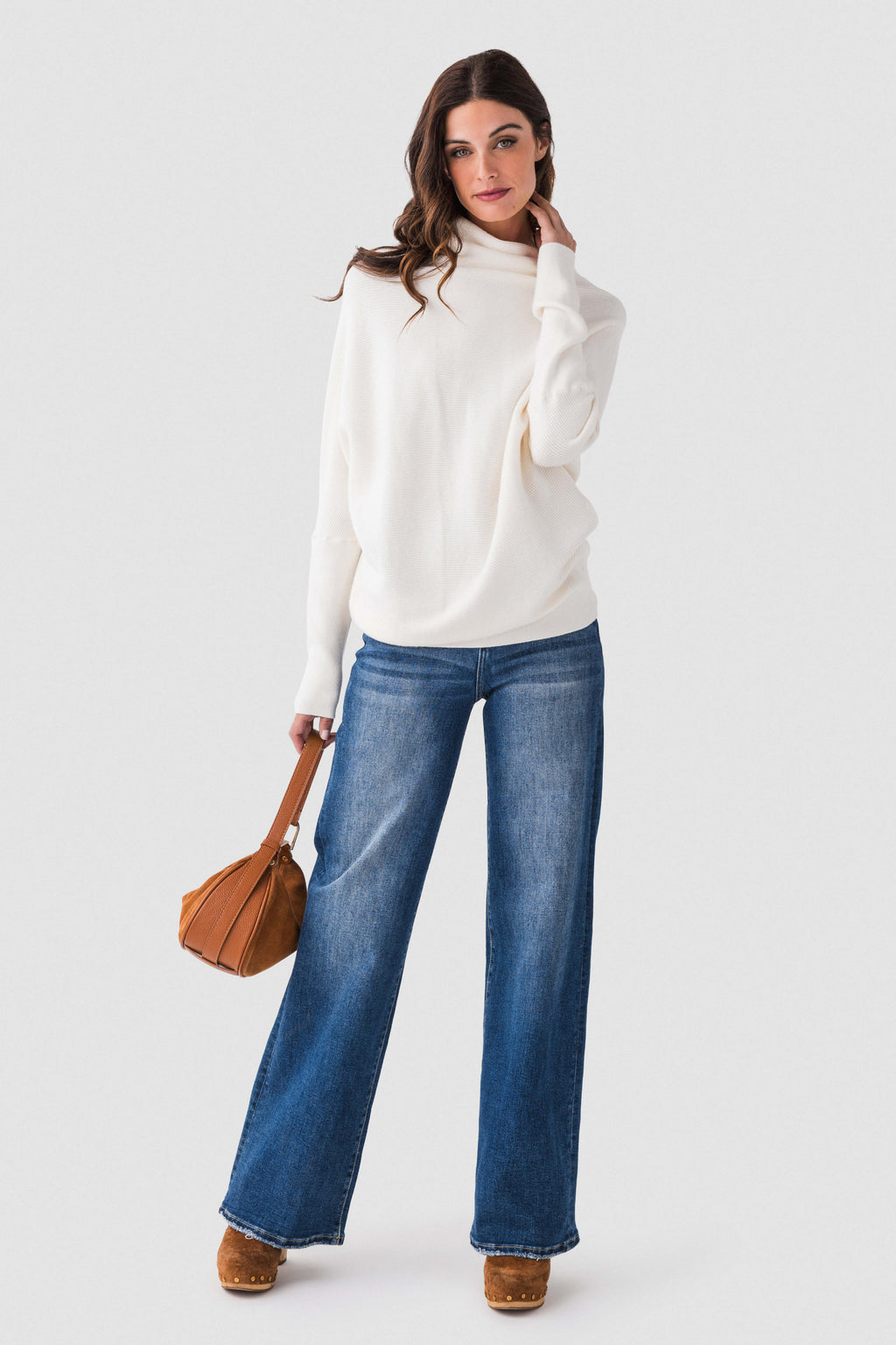 Blu Ivy Slouch Neck Dolman Pullover