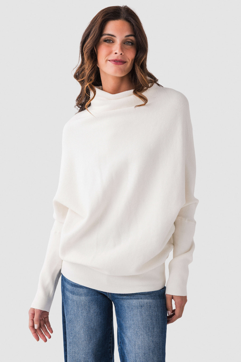 Blu Ivy Slouch Neck Dolman Pullover