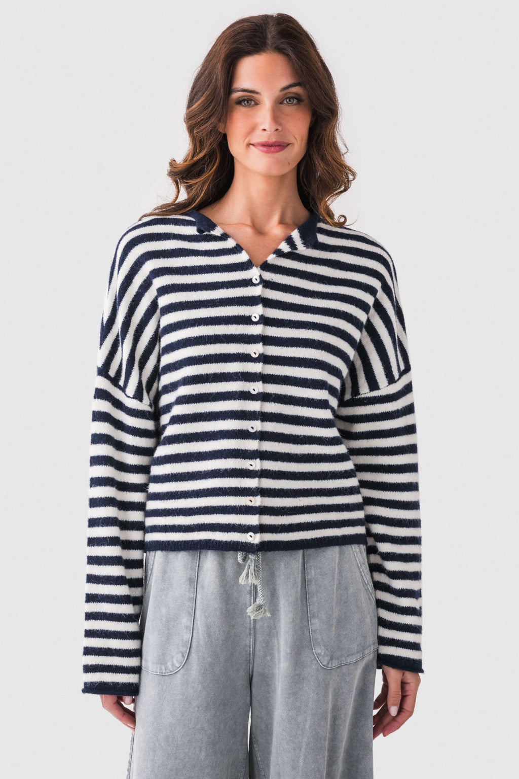 Things Between Striped Piper Cardigan