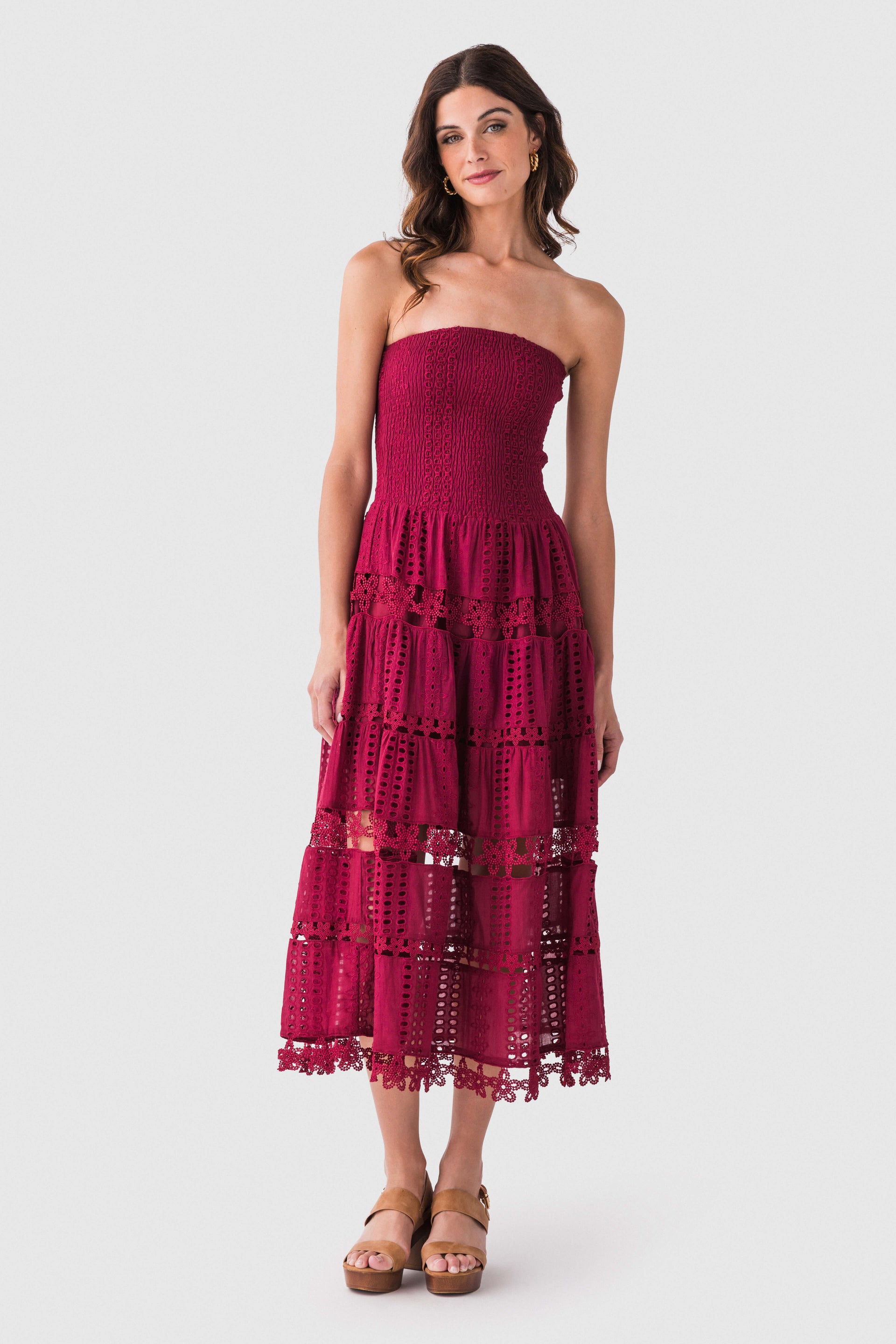 Strut & Bolt Eyelet Lace Tube Dress – Social Threads