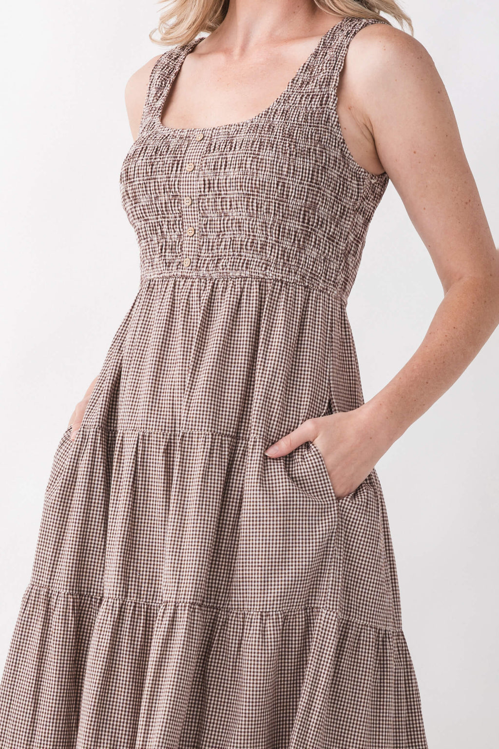 Wishlist Gingham Maxi Dress