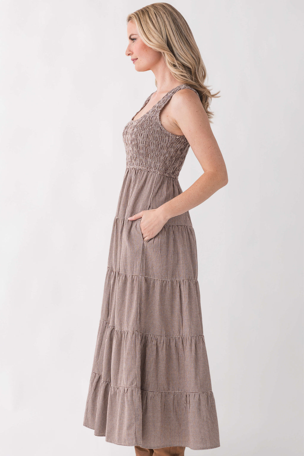 Wishlist Gingham Maxi Dress