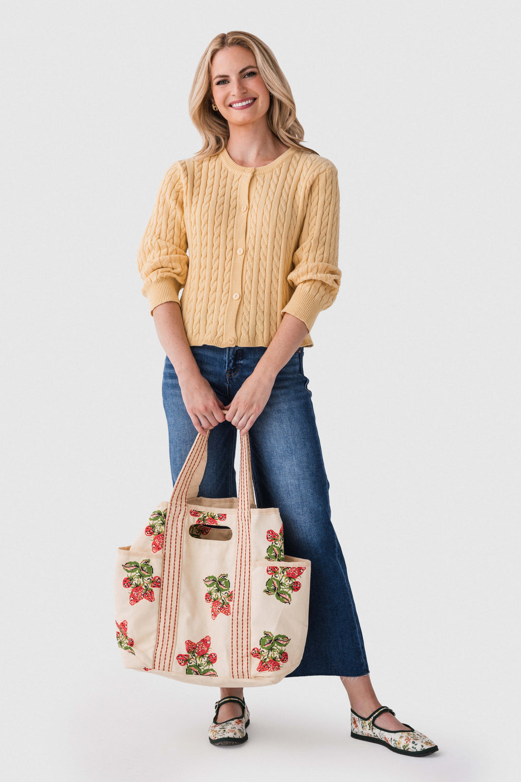 Lelis Button Up Cable Cardigan