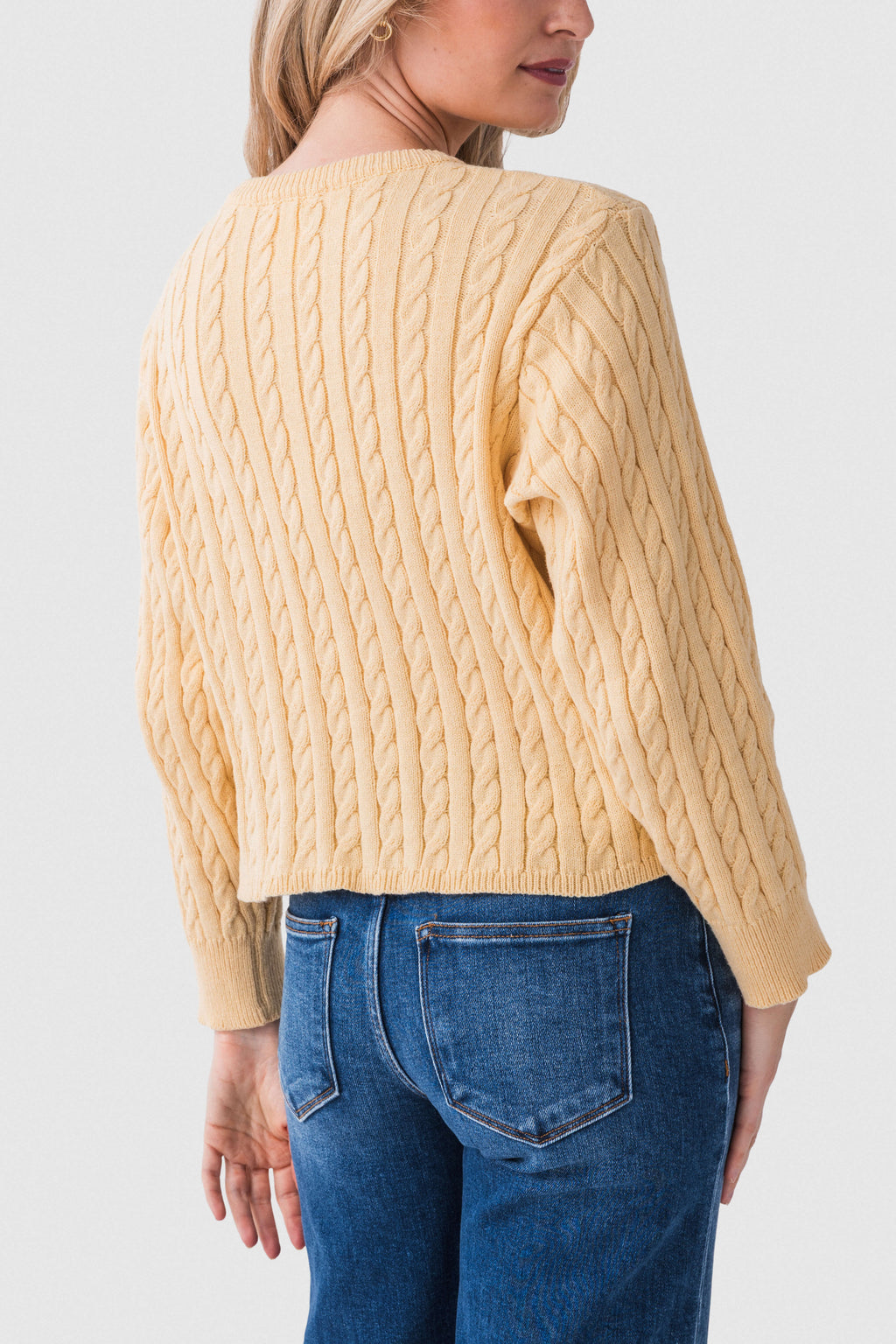 Lelis Button Up Cable Cardigan