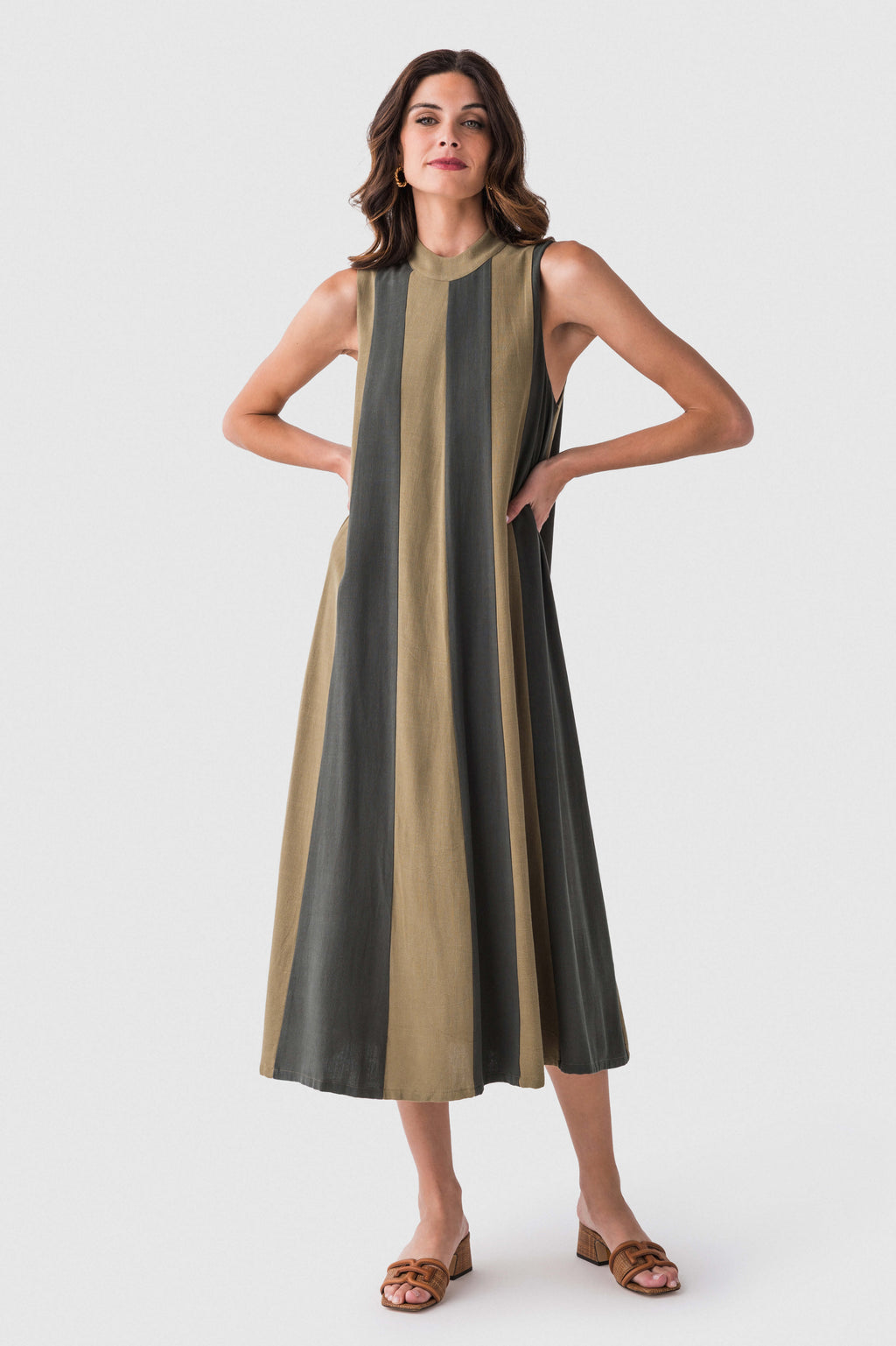 THML Colorblock Midi Dress