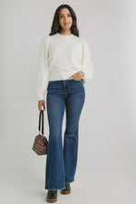 Lili Sidonio Eyelash Puff Sleeve Sweater