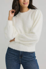 Lili Sidonio Eyelash Puff Sleeve Sweater