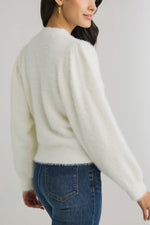 Lili Sidonio Eyelash Puff Sleeve Sweater