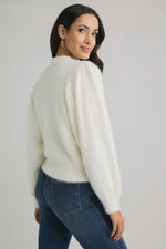 Lili Sidonio Eyelash Puff Sleeve Sweater