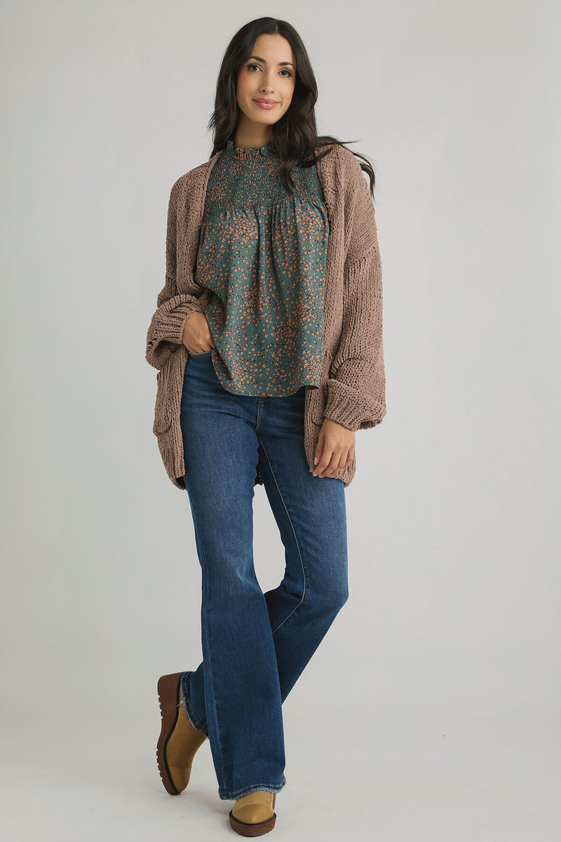 Daria Chunky Knit Chenille Cardigan