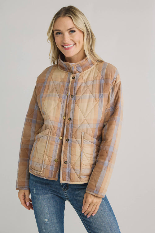 Z Supply Maya Plaid Quilted Jacket