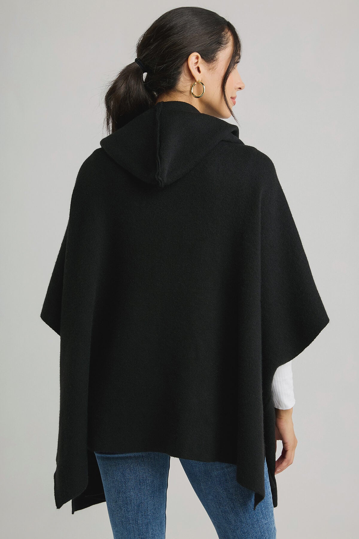 black poncho cape