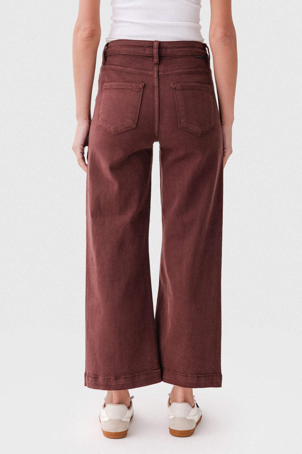 Risen Mia High Rise Front Seam Wideleg Ankle Jeans