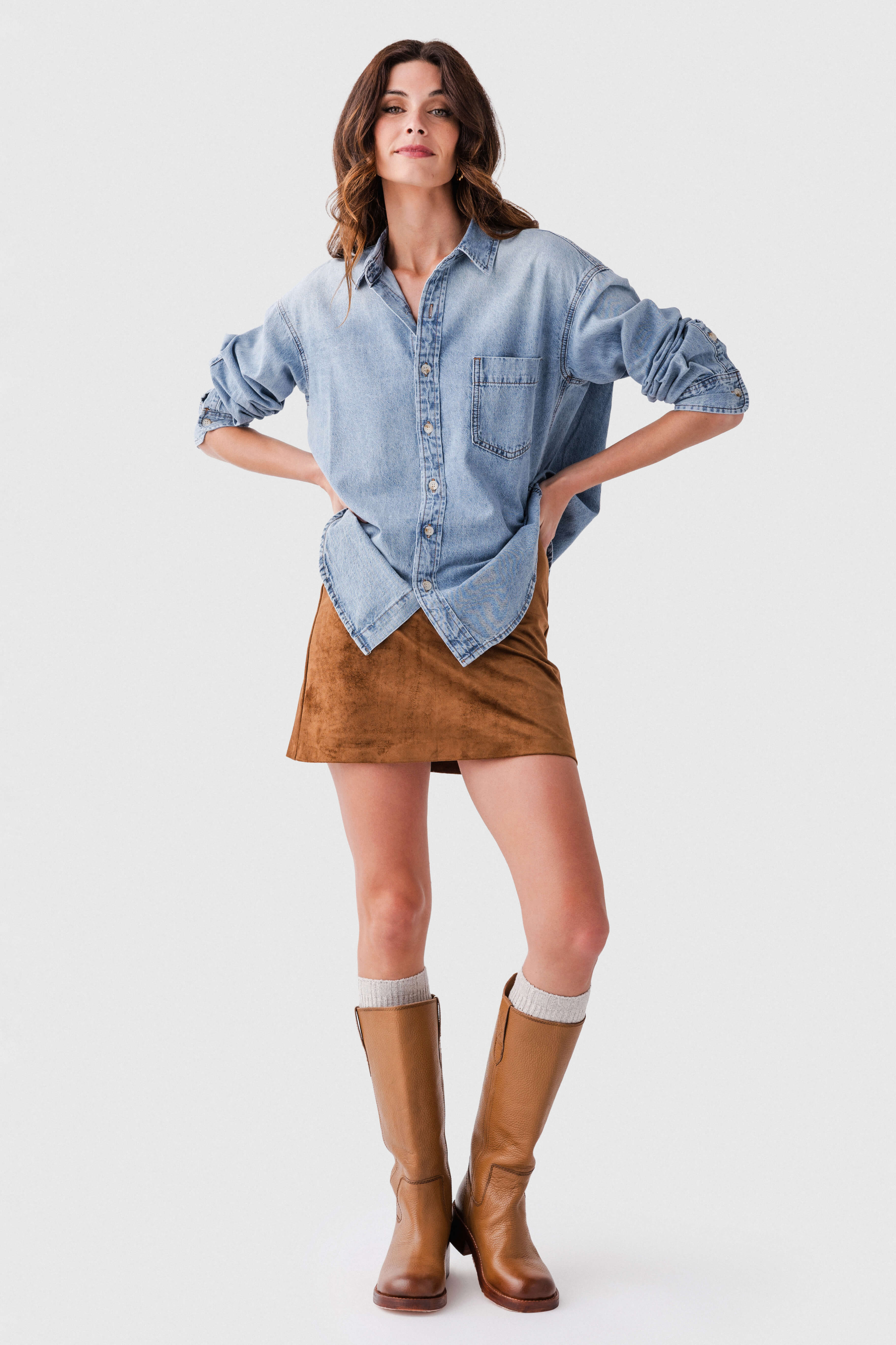 Z Supply Ciera Suede Mini Skirt – Social Threads