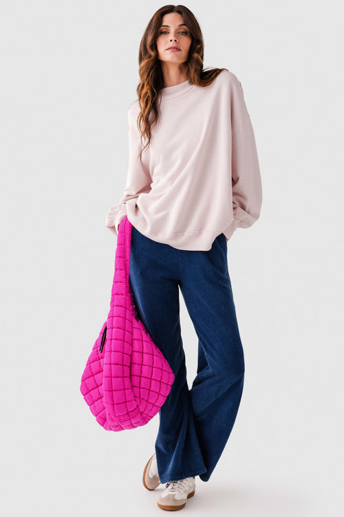Free People Palm Springs Turtleneck Sweatshirt