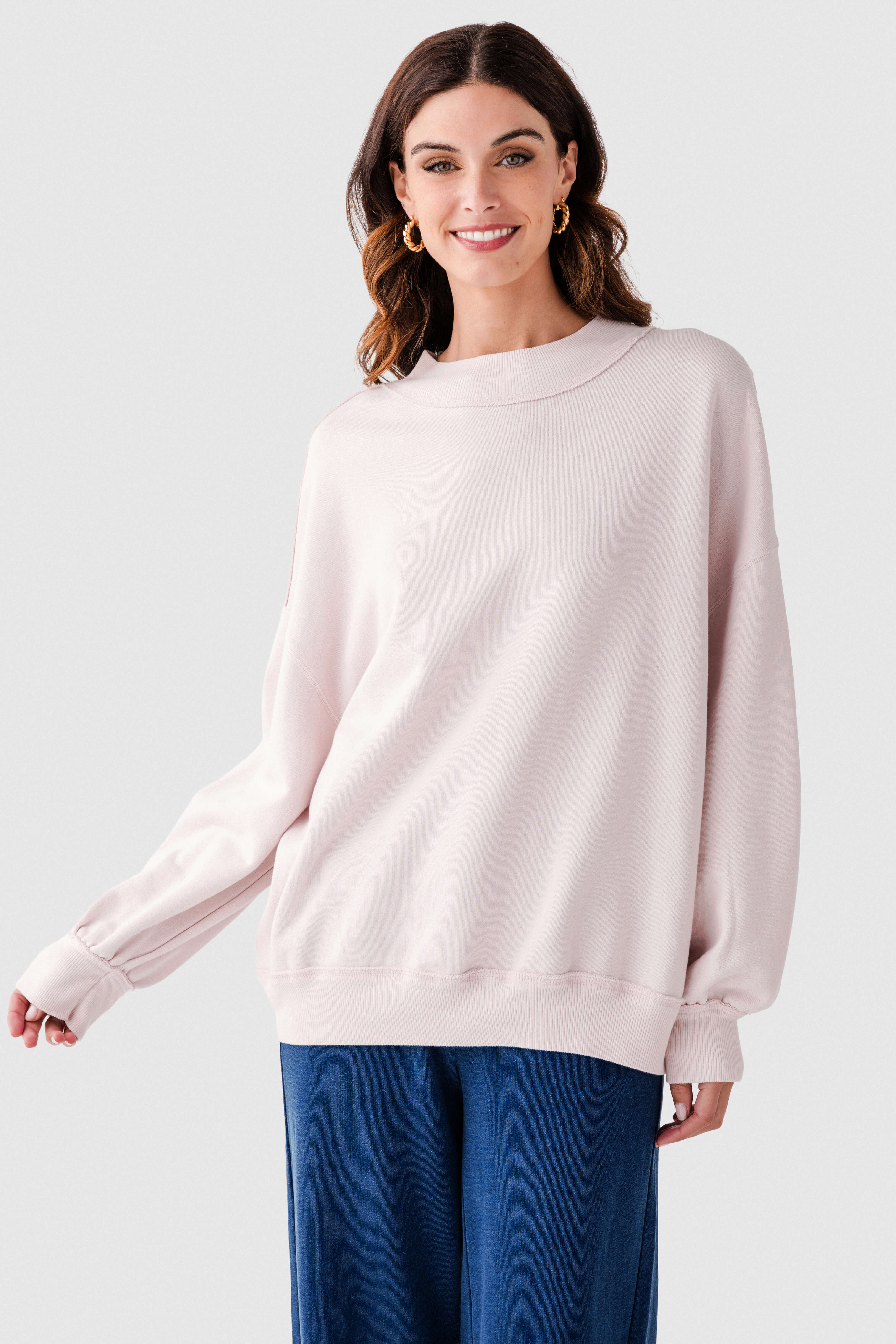 Free People Palm Springs Turtleneck Sweatshirt – Social Threads