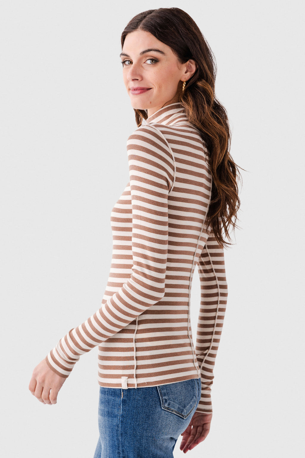 Free People Good Good Turtle Stripe Top