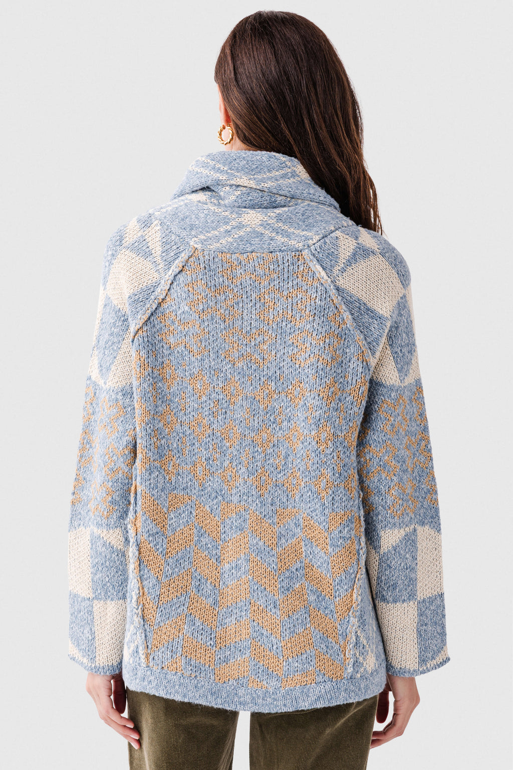 Hem & Thread Speckled Button Down Cardigan