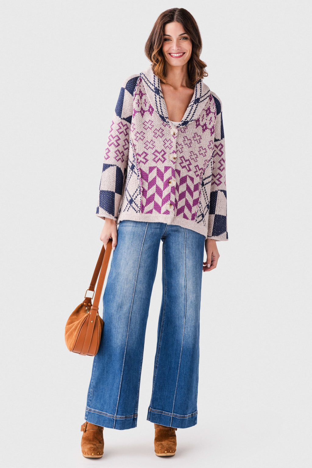 Risen Dani High Rise Front Pintuck Ankle Wide Leg Jeans