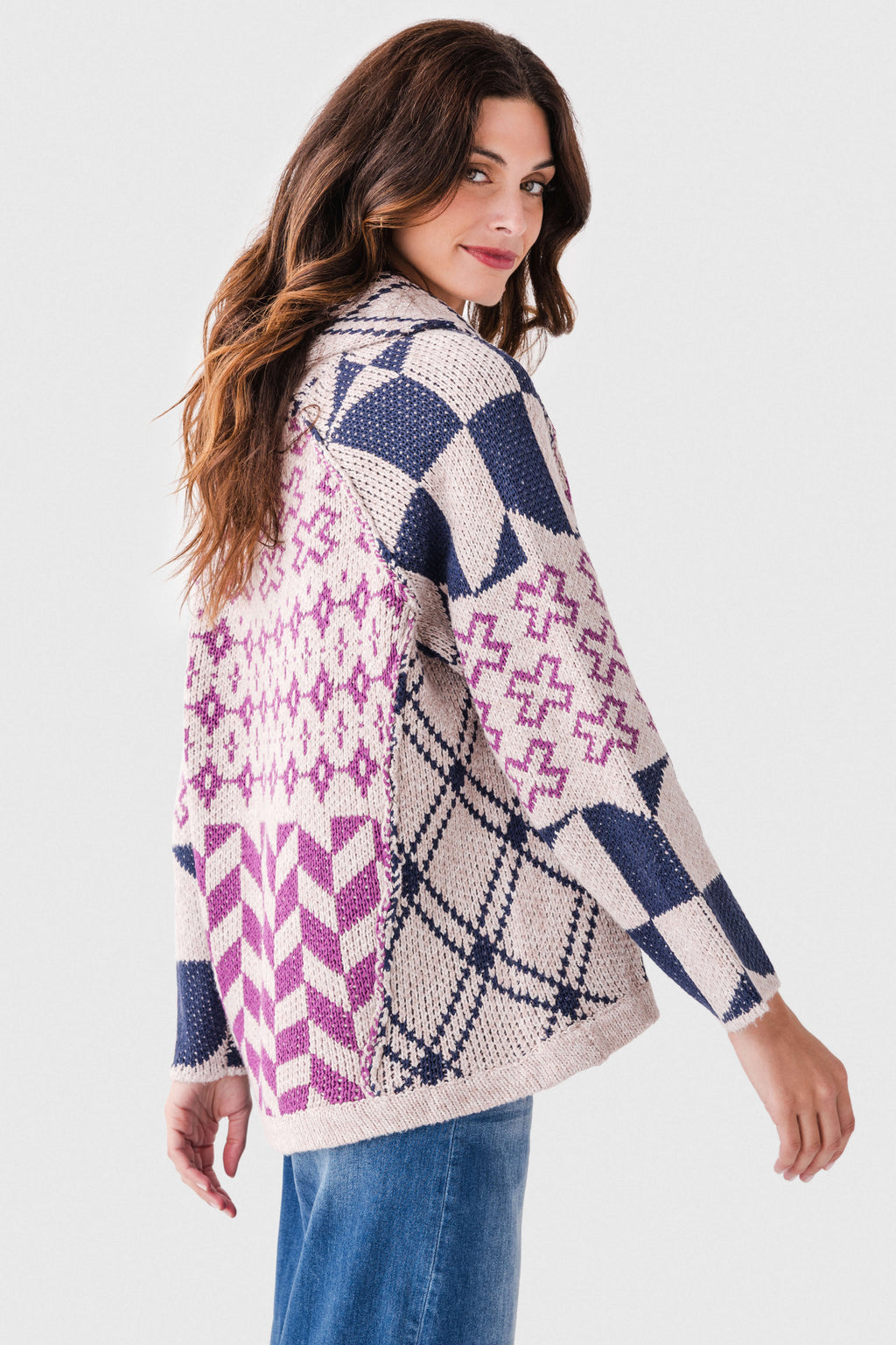 Hem & Thread Speckled Button Down Cardigan