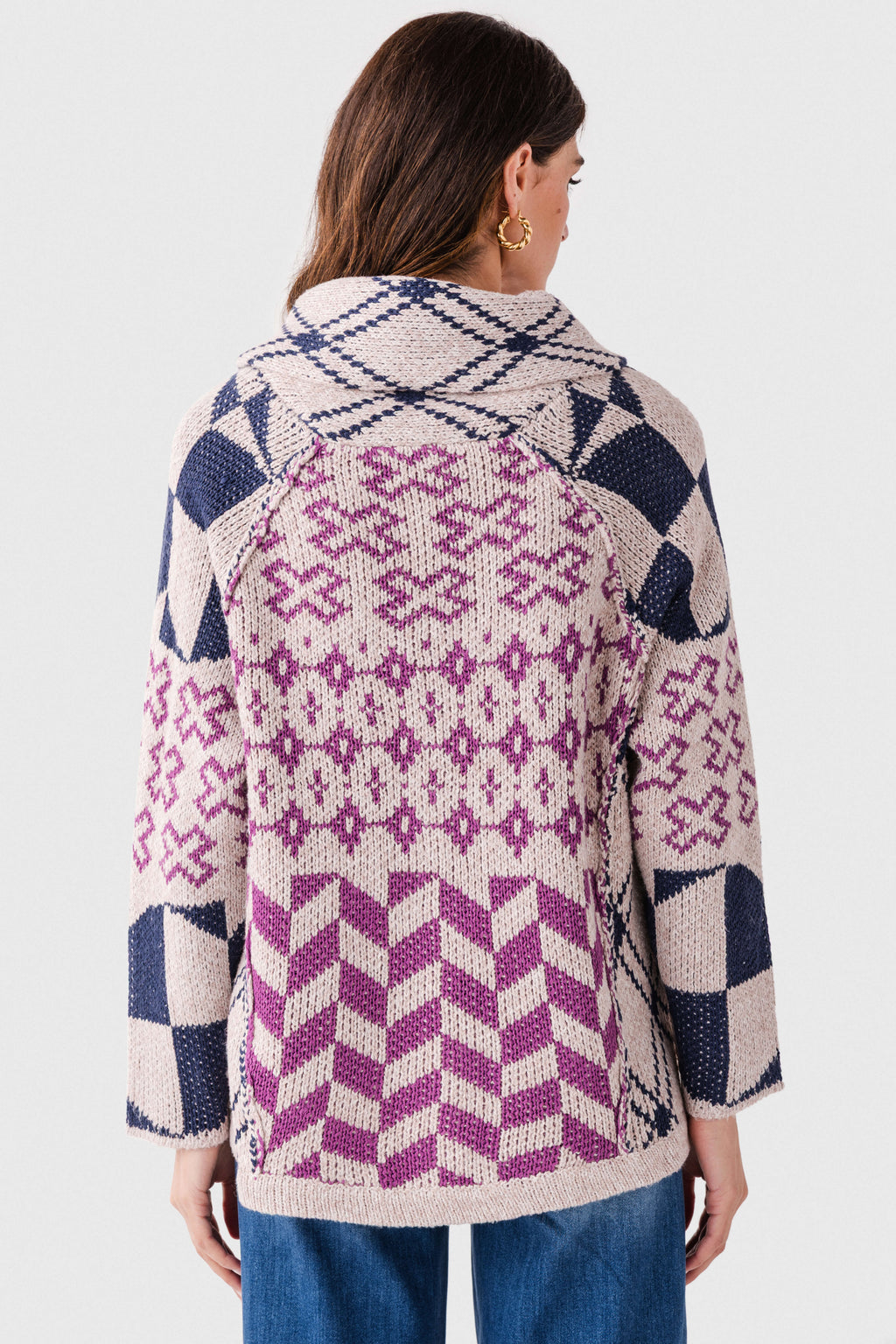 Hem & Thread Speckled Button Down Cardigan