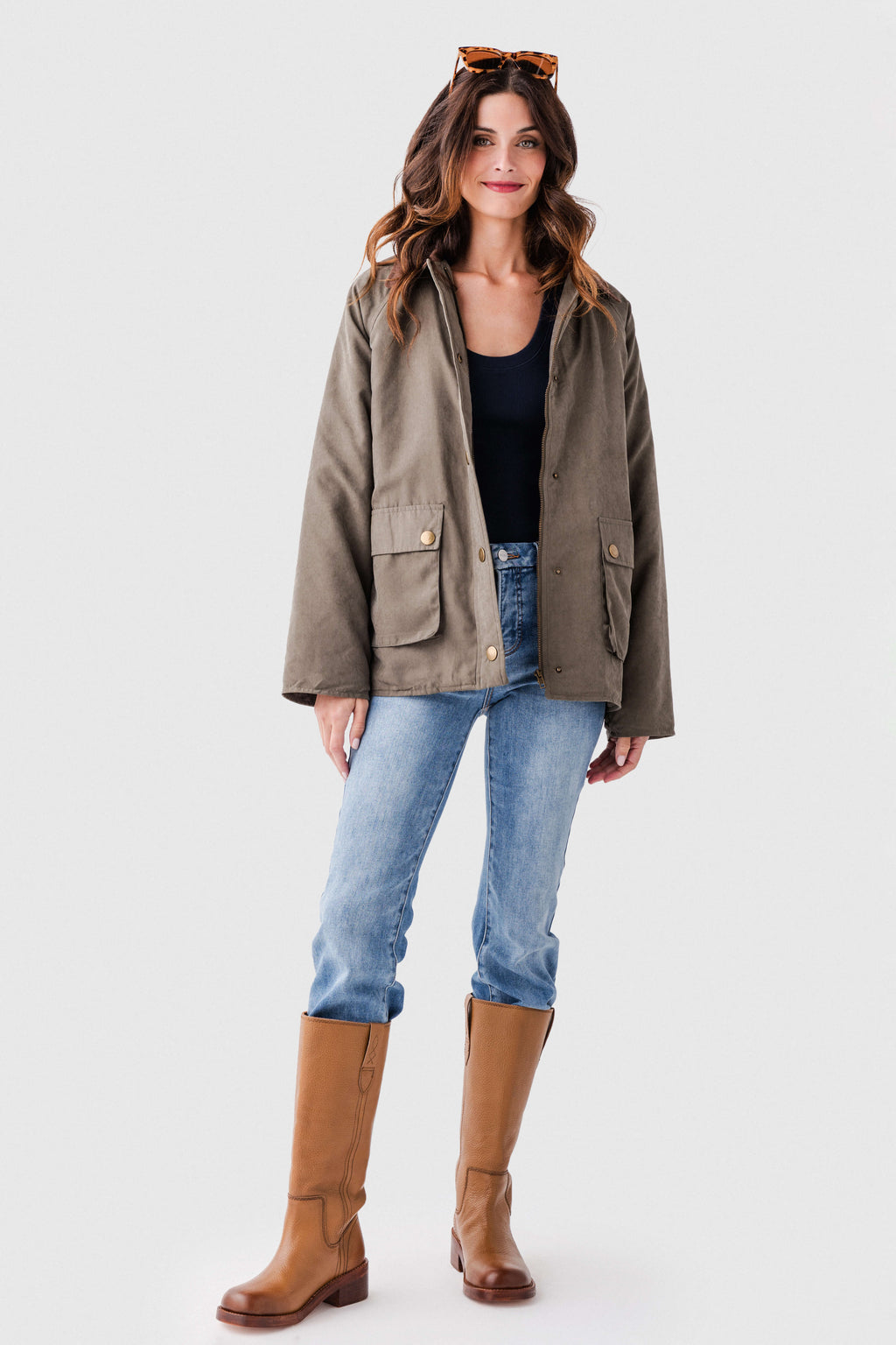 Hem & Thread Corduroy Collar Fisherman Jacket