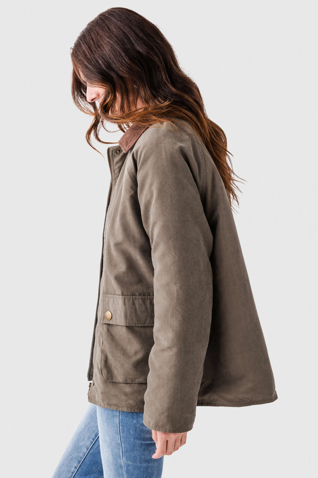 Hem & Thread Corduroy Collar Fisherman Jacket