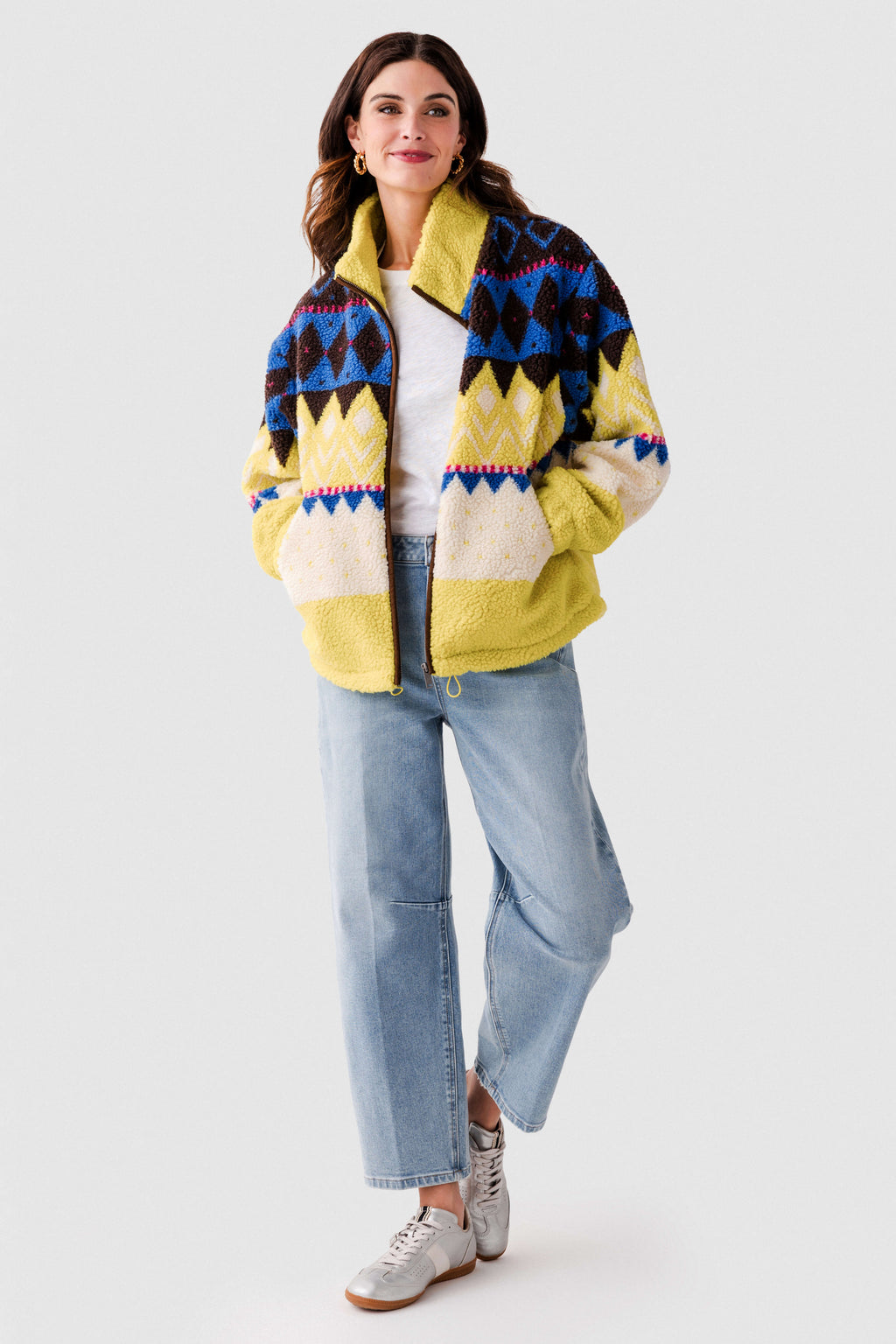 RD Style Whistler Sherpa Zip Front Jacket