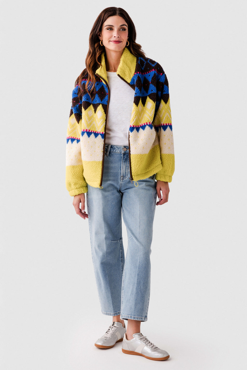 RD Style Whistler Sherpa Zip Front Jacket