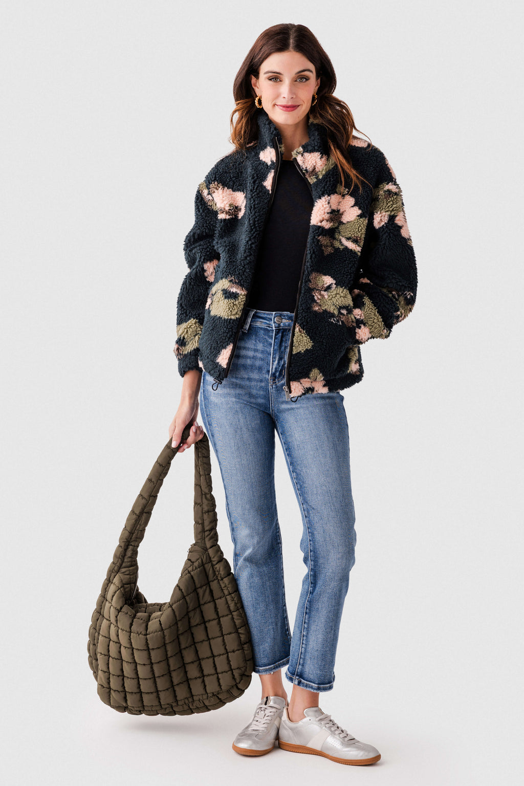 RD Style Whistler Sherpa Zip Front Jacket