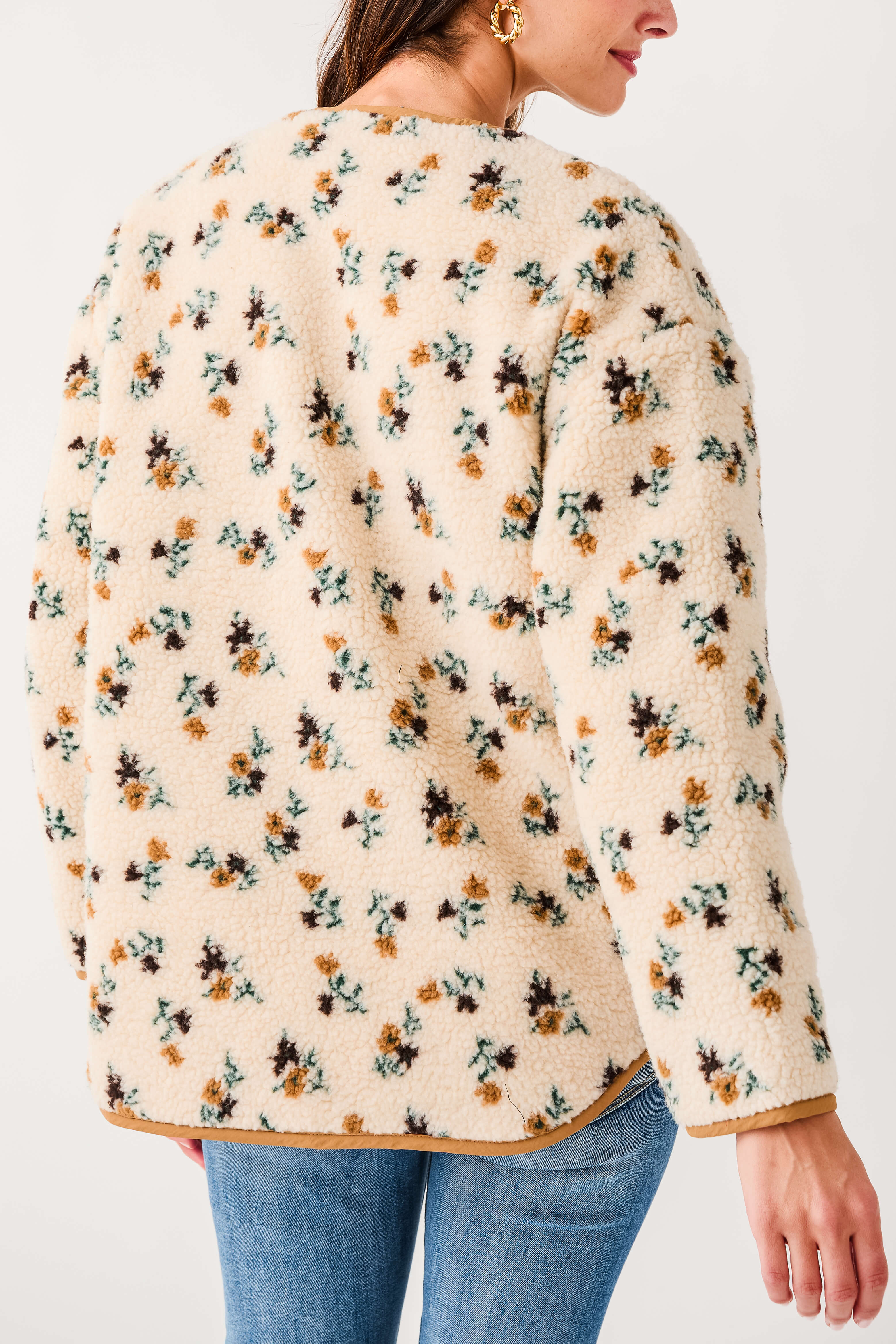 RD Style Sophia Sherpa Button Front Jacket – Social Threads