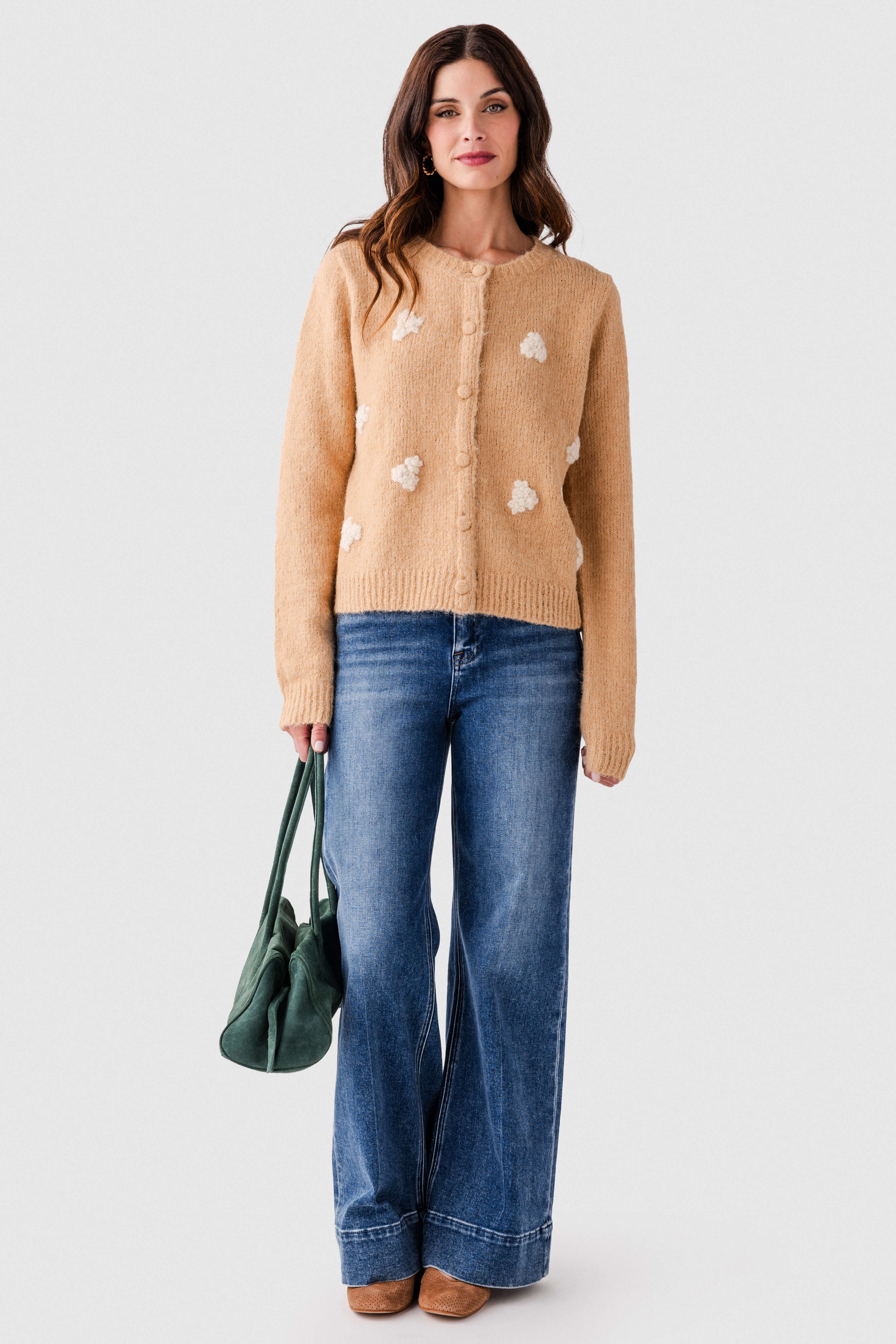 Wishlist Embroidered Flower Cardigan