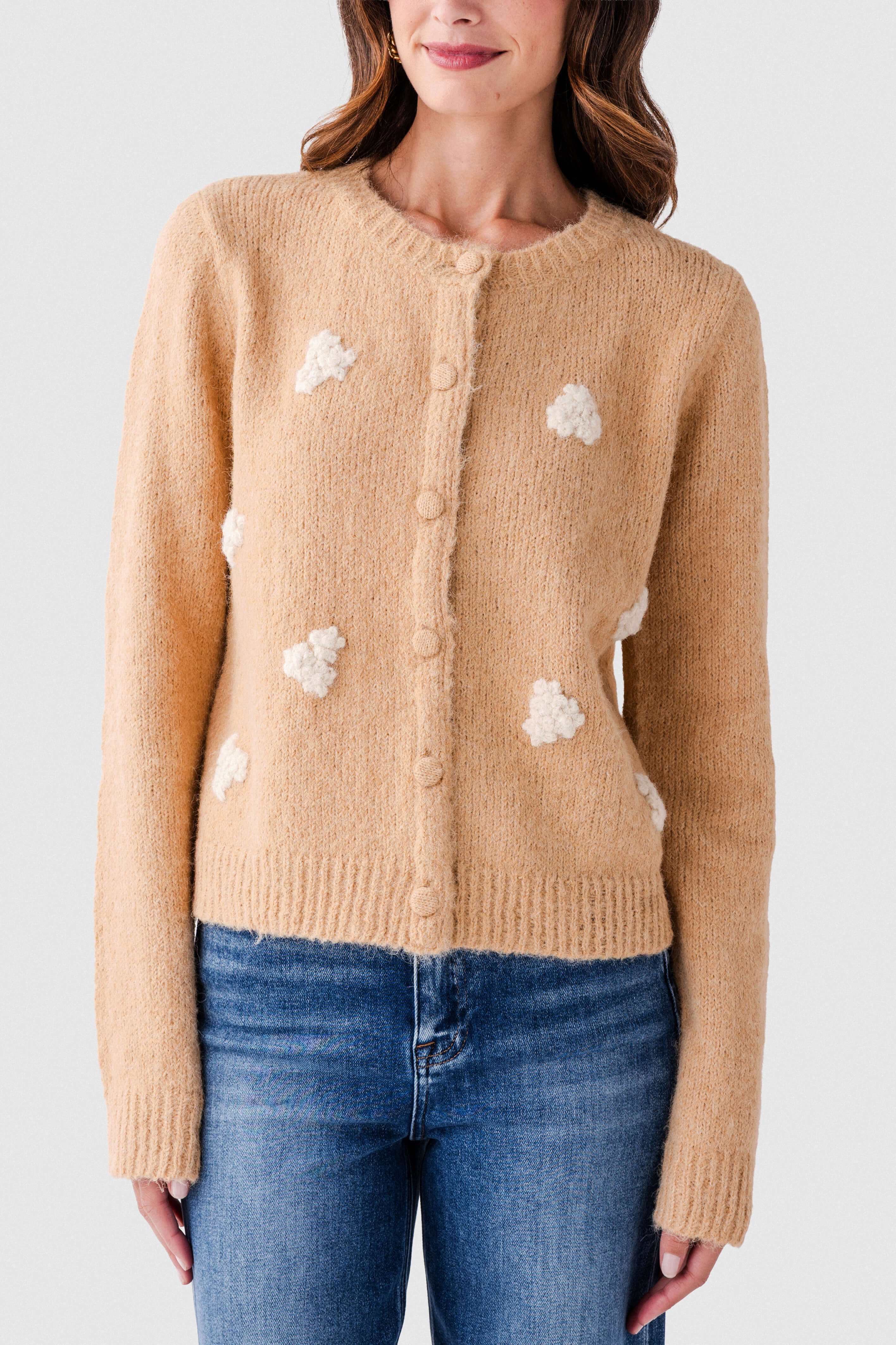 Wishlist Embroidered Flower Cardigan
