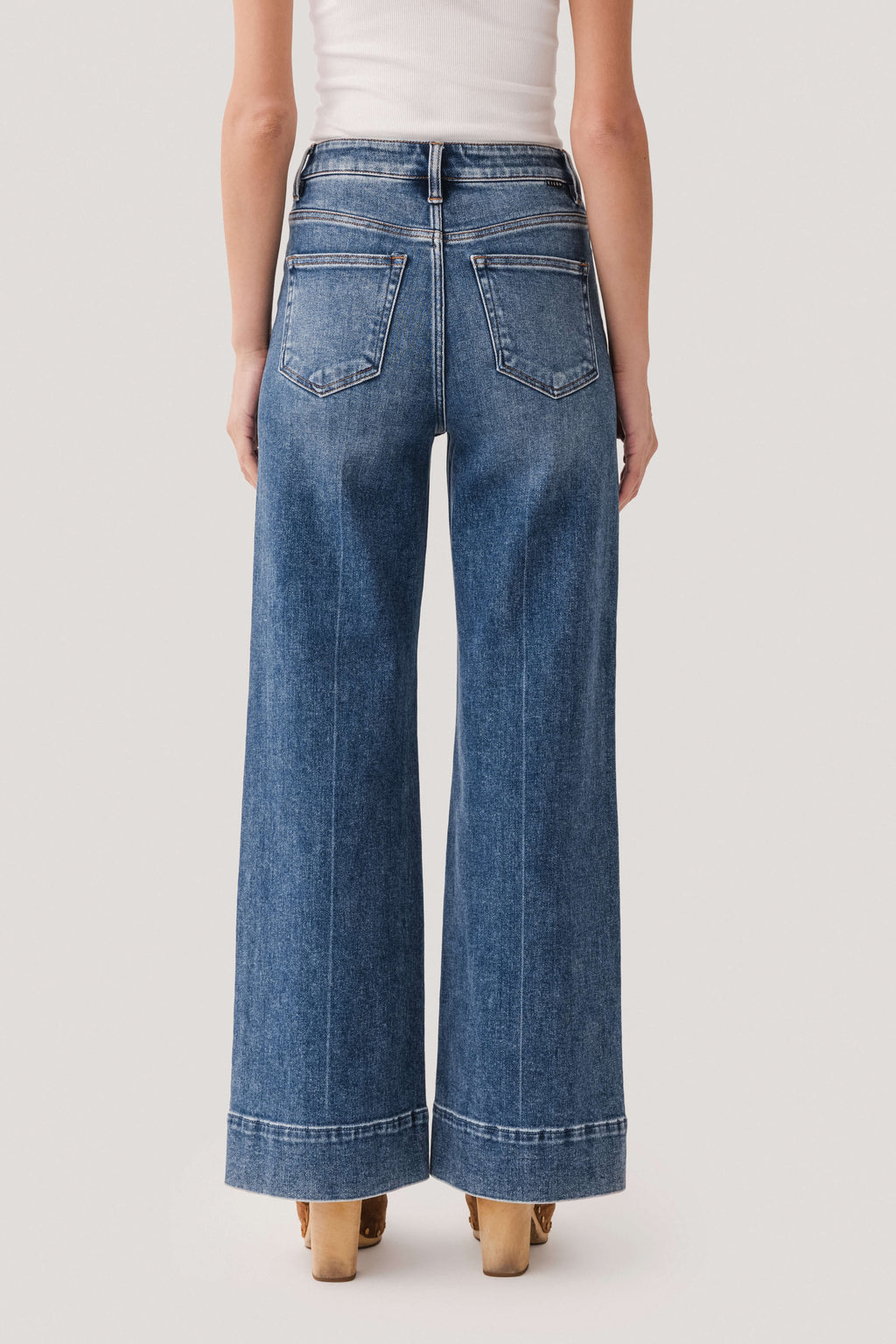 Risen Jay Wide Leg Wide Hem Trouser Jeans