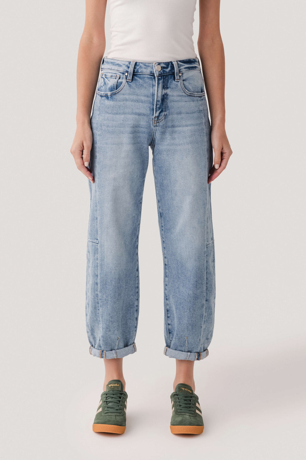 Risen Cody High Rise Barrel Jeans