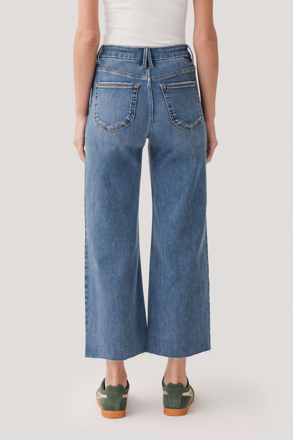 Risen Moxie Tuxedo Palazzo Crop Jeans