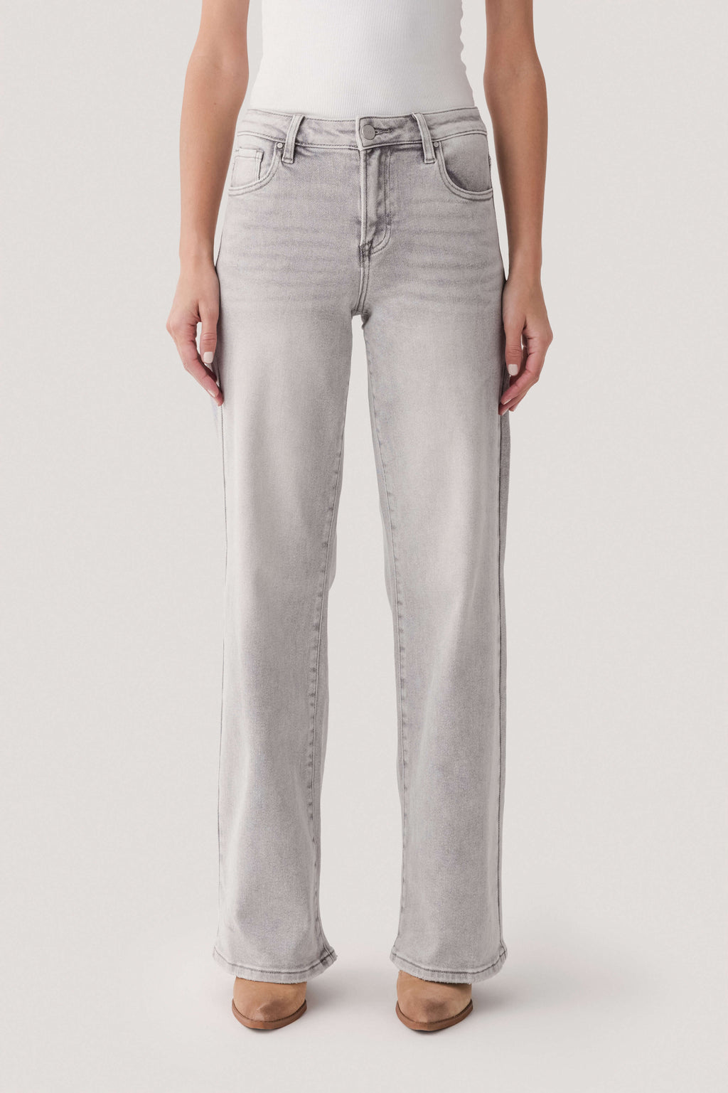 Risen Jules High Rise Wide Leg Jeans