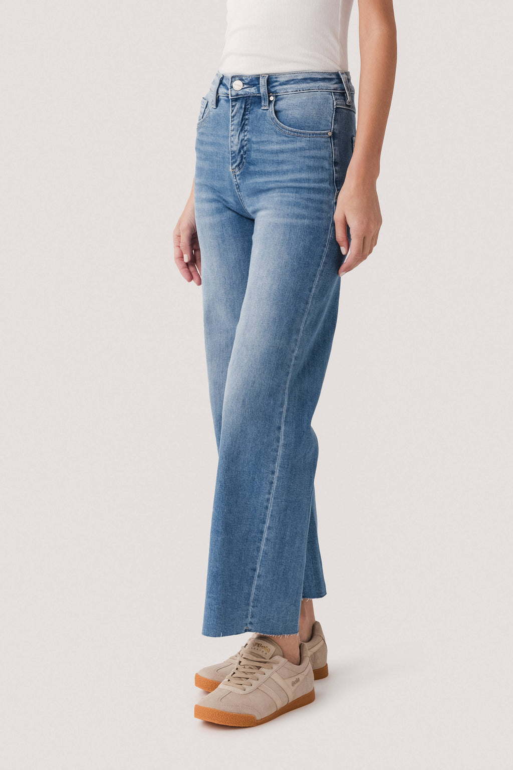 Risen Halle High Rise Wideleg Crop