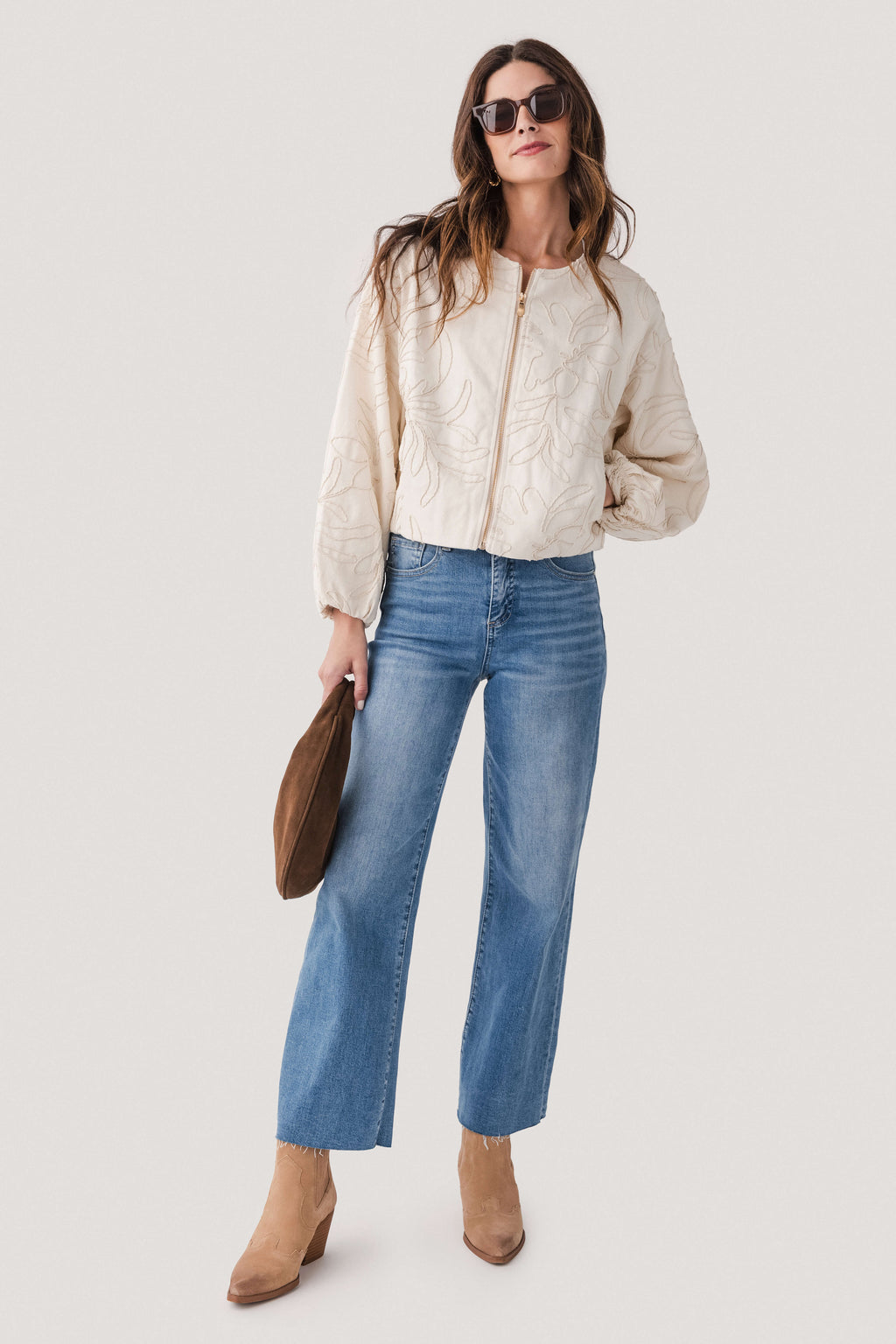 En Creme Bomber Jacket