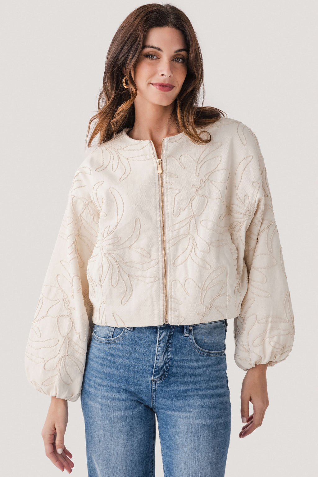 En Creme Bomber Jacket