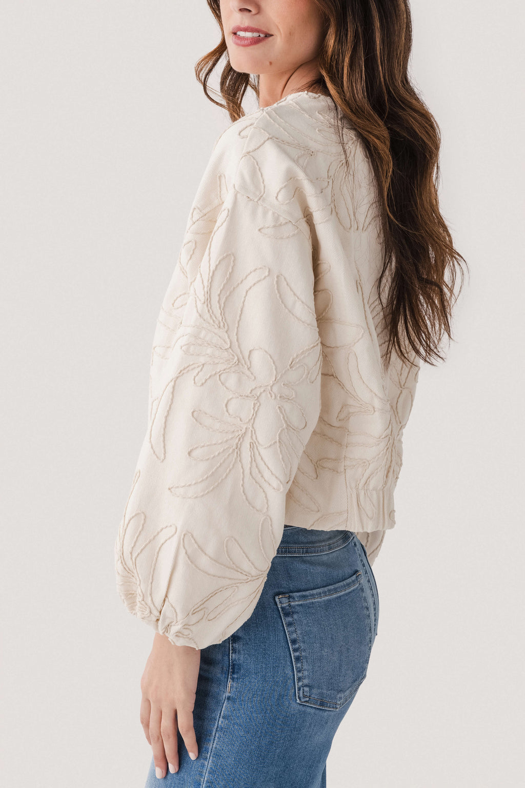 En Creme Bomber Jacket