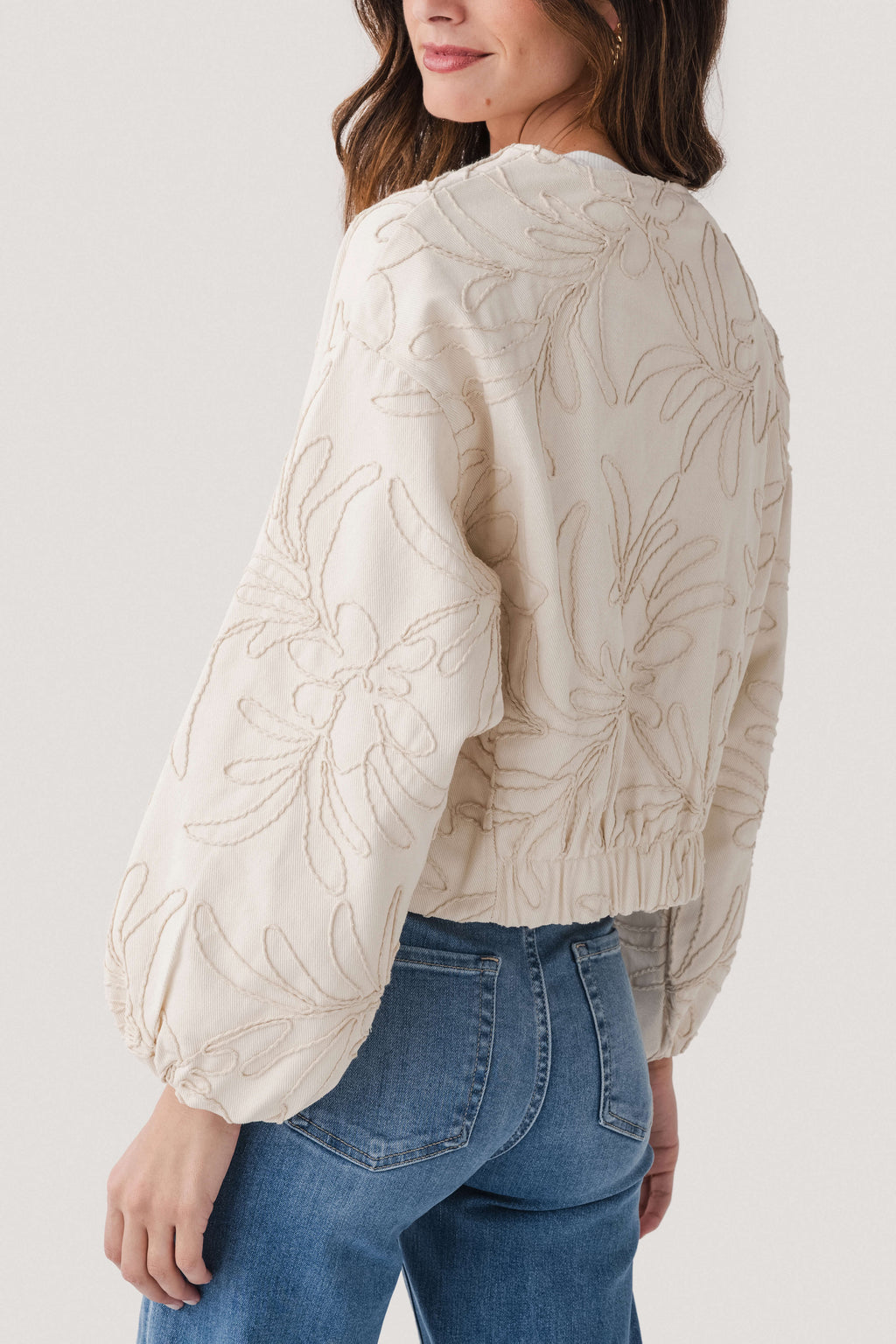 En Creme Bomber Jacket