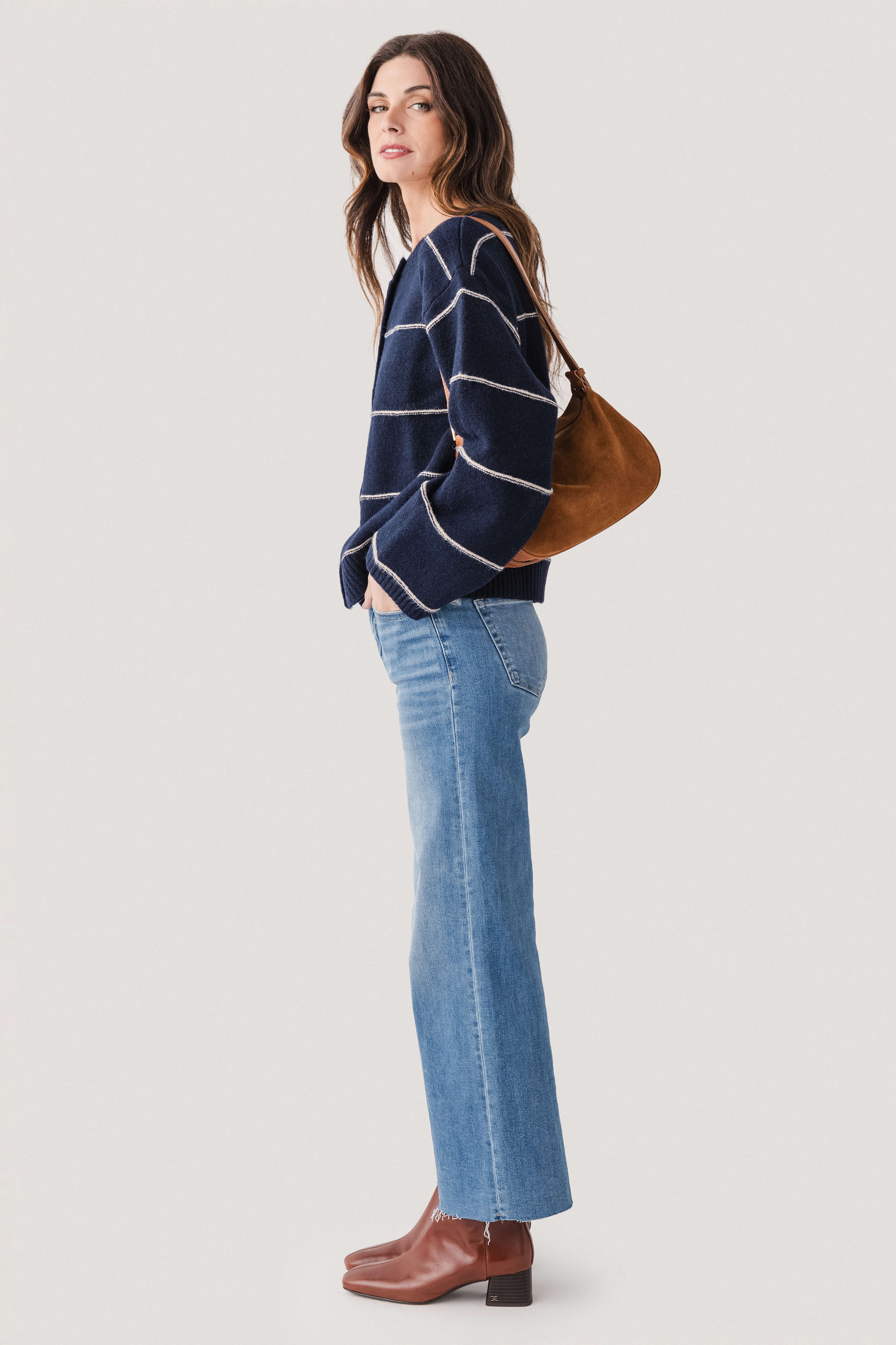 Buttermelon Striped Cardigan