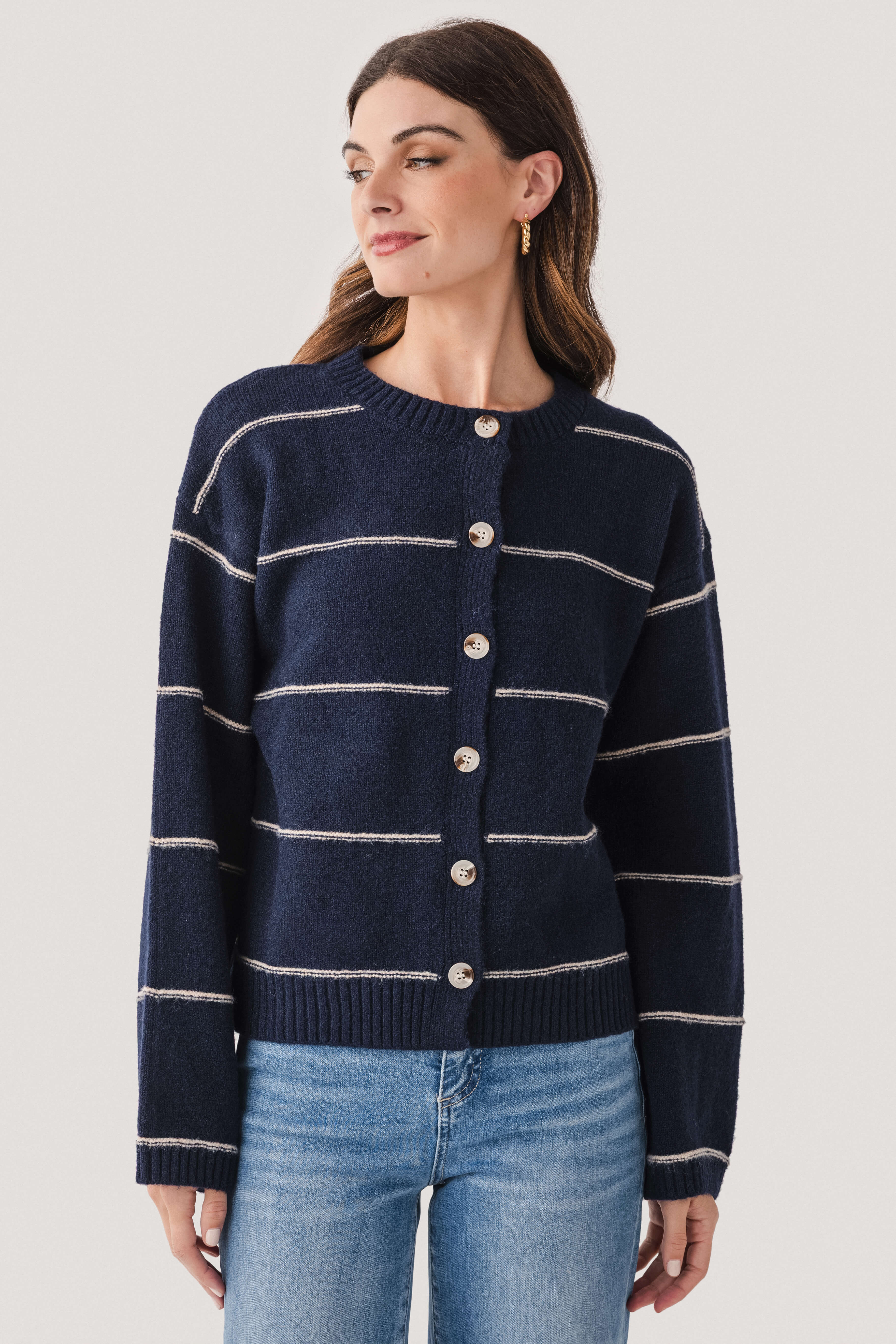 Buttermelon Striped Cardigan